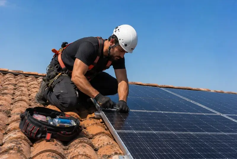 Maintenance et monitoring de panneaux solaires à Cruguel