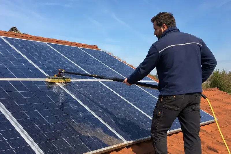 Nettoyage et entretien de panneaux solaires à Cruguel